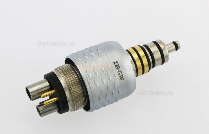 YUSENDENT CX229-GW Dental LED Quick Coupling 6 Holes Fit W&H Roto Turbine Handpiece